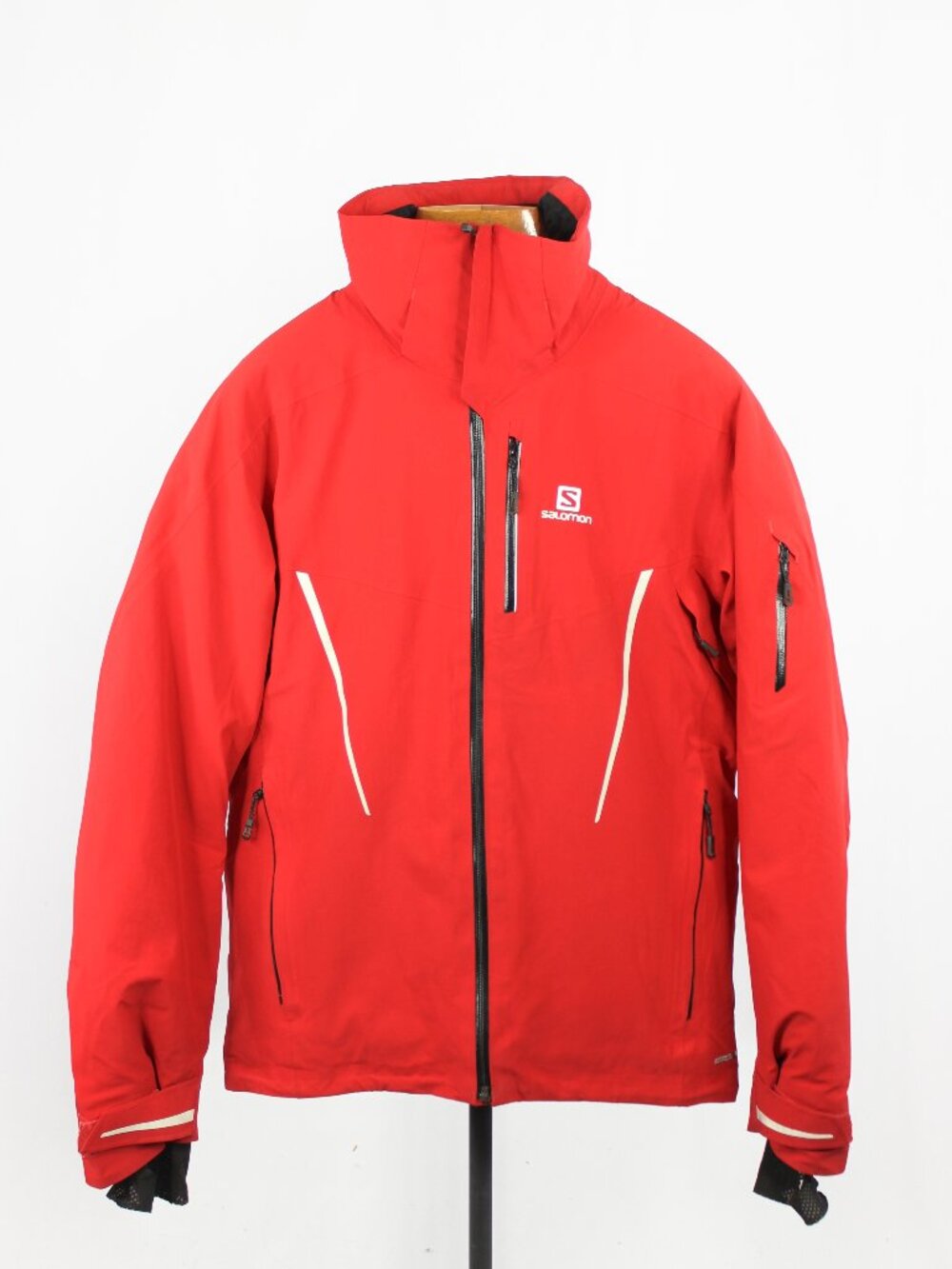 Salomon Speed Advancedskin Dry Red Nylon Ripstop Ski Shell Jacket, Size M